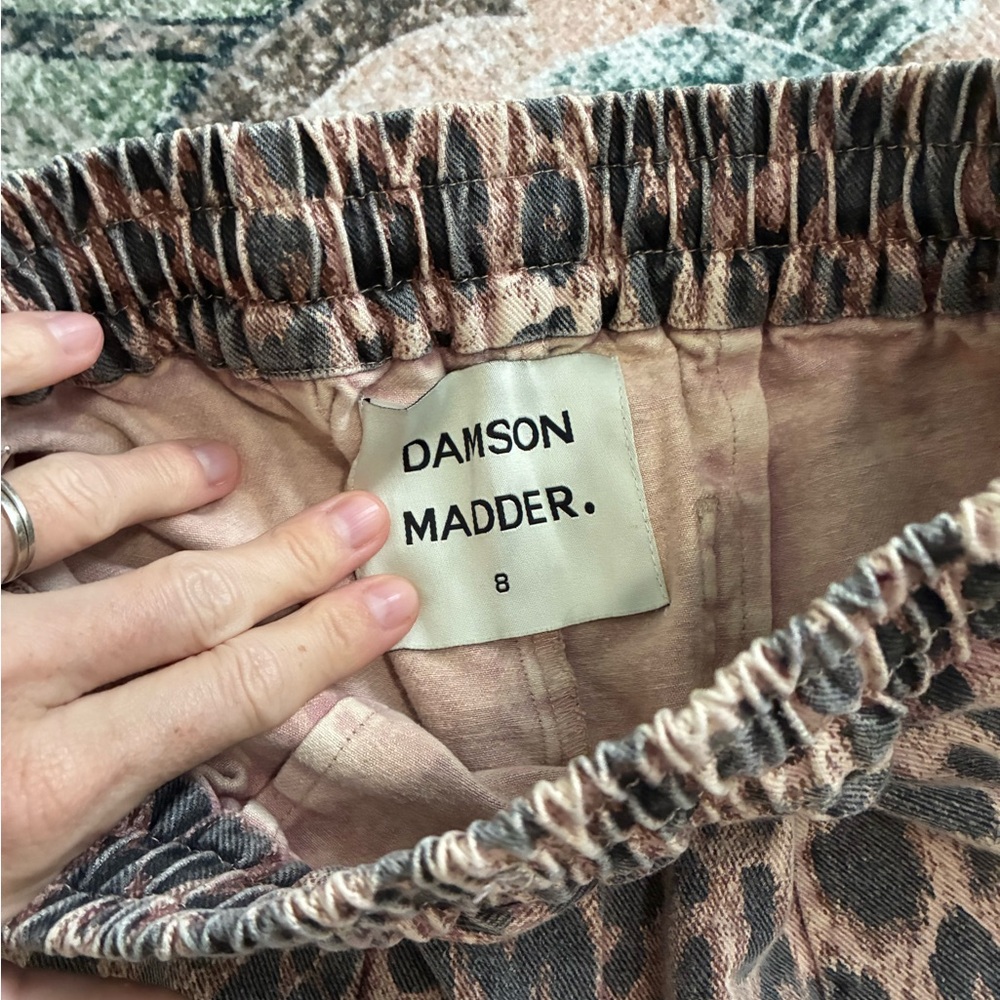 Leopard Print Wide-Leg Track Pants - Brown - Picture 3 of 5